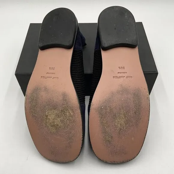 Gray Matters Flats Women's Size 9.5‎ Blue Suede Casual Ballerina Shoes