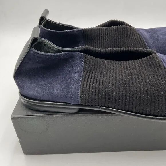 Gray Matters Flats Women's Size 9.5‎ Blue Suede Casual Ballerina Shoes
