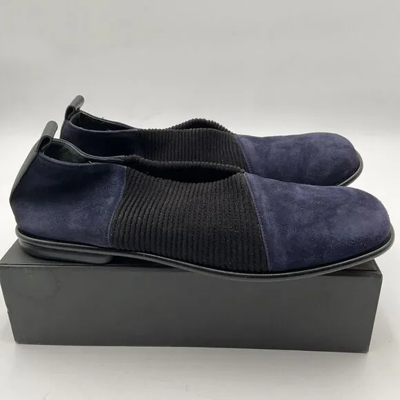 Gray Matters Flats Women's Size 9.5‎ Blue Suede Casual Ballerina Shoes