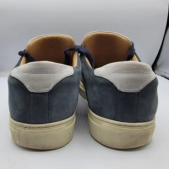 Greats Brooklyn Royale Italy 11 Navy Nubuck Leather Sneaker Casual Oxford Shoes