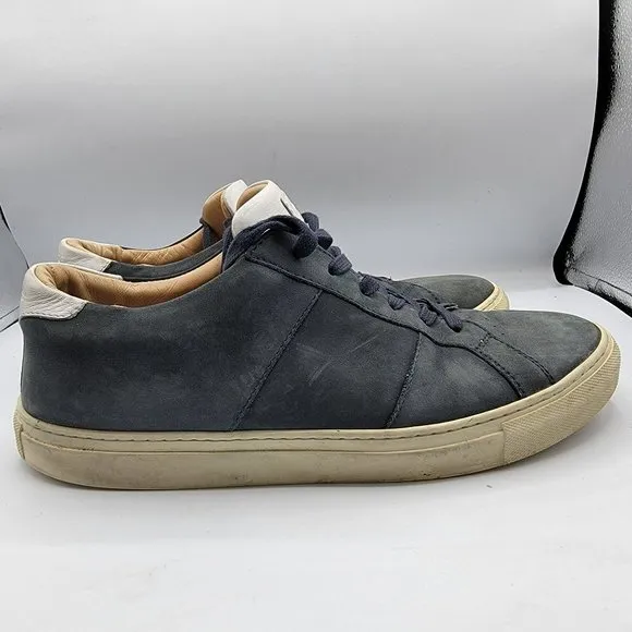 Greats Brooklyn Royale Italy 11 Navy Nubuck Leather Sneaker Casual Oxford Shoes