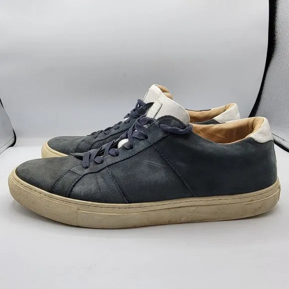 Greats Brooklyn Royale Italy 11 Navy Nubuck Leather Sneaker Casual Oxford Shoes