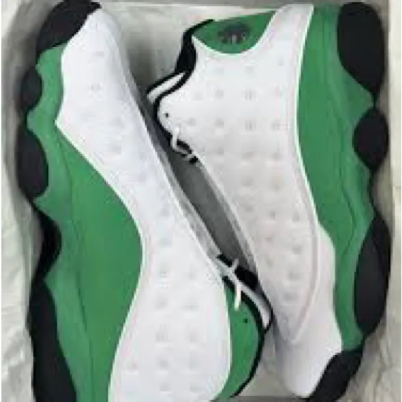 Green and White Sporty Sneakers