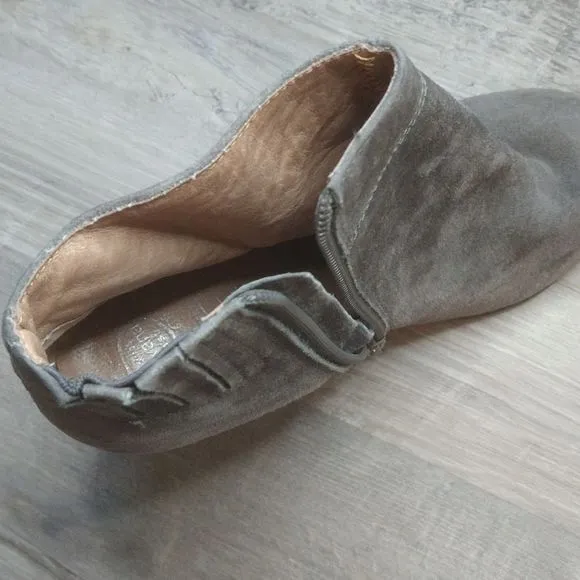 Grey Suede Jeffrey Campbell Heel Ankle Boots
