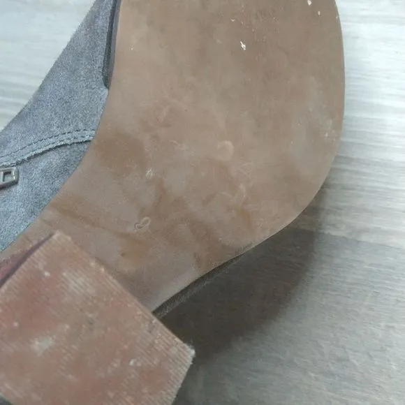 Grey Suede Jeffrey Campbell Heel Ankle Boots