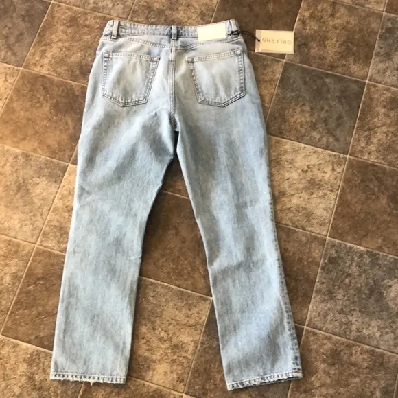 GRLFRND Karolina High Rise Straight Crop in Phoenix NWT