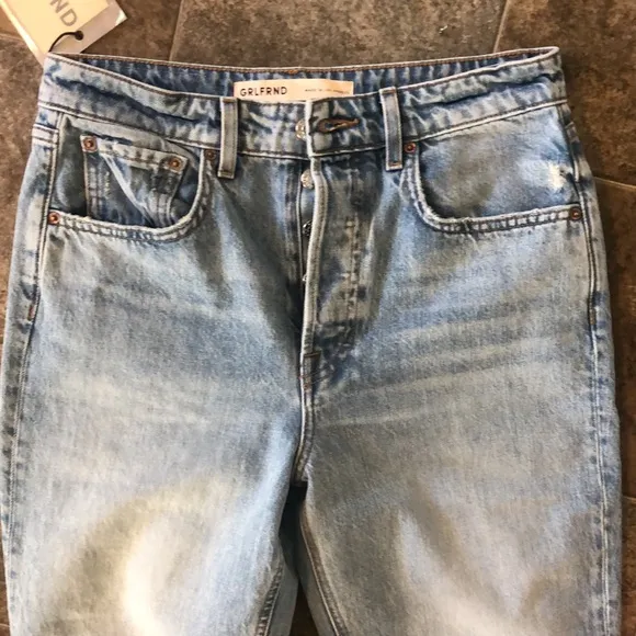 GRLFRND Karolina High Rise Straight Crop in Phoenix NWT