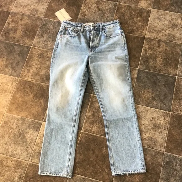 GRLFRND Karolina High Rise Straight Crop in Phoenix NWT