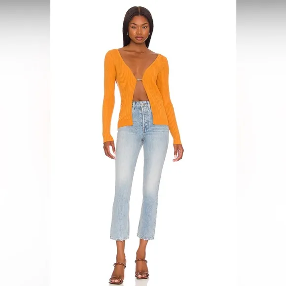 GRLFRND Karolina High Rise Straight Crop in Phoenix NWT