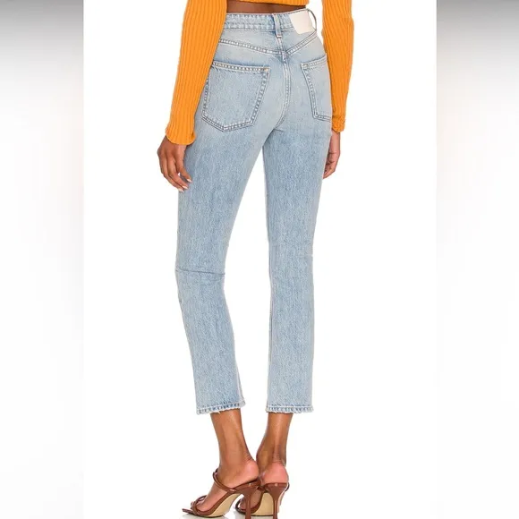 GRLFRND Karolina High Rise Straight Crop in Phoenix NWT