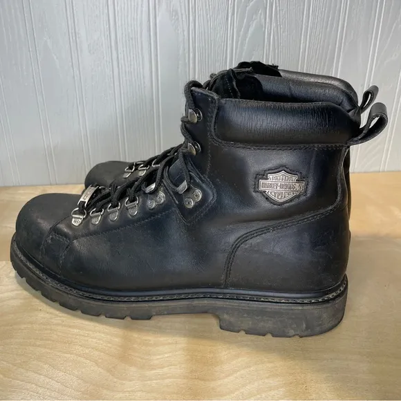 Harley-Davidson Best Seller Dipstick Leather Riding Boots - Black