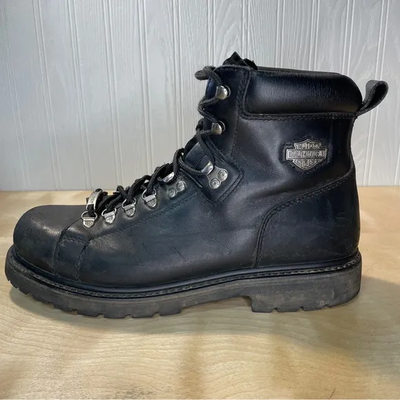 Harley-Davidson Best Seller Dipstick Leather Riding Boots - Black