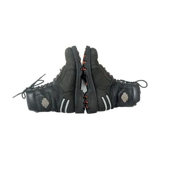 Harley Davidson Bradford Men’s 11 M Black Leather Biker Boots 7.75 Shaft D96212