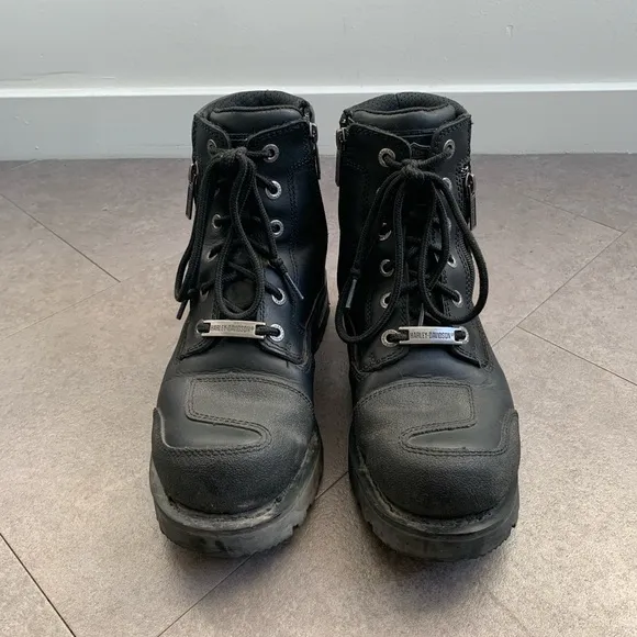 Harley Davidson Leather Renshaw Riding Boots
