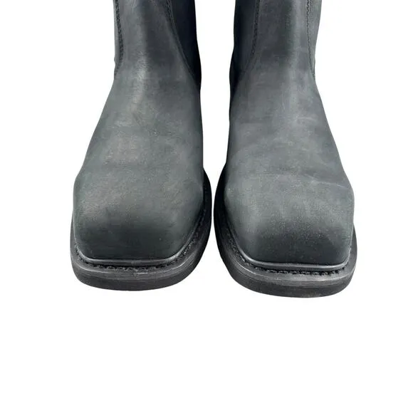 HARLEY-DAVIDSON Mens Altman Western Classic Work Boots Waterproof Black Sz 11 M