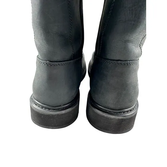 HARLEY-DAVIDSON Mens Altman Western Classic Work Boots Waterproof Black Sz 11 M