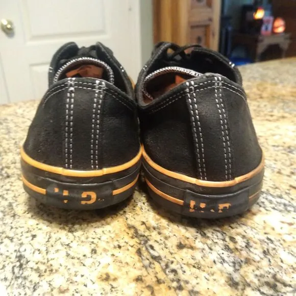 Harley-Davidson Men’s D93197 Biker Motorcycle Casual Shoes Black Orange Size 12