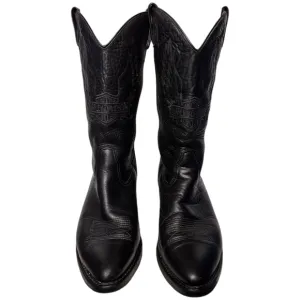 Harley Davidson Oil Resistant Pull On Leather Boots