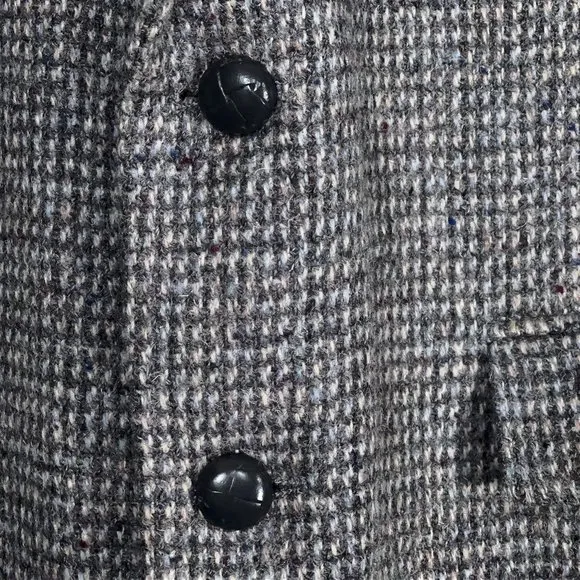 Harris Tweed x Stafford 100% Wool Blazer Jacket in Grey Microcheck Fleck Mens 42