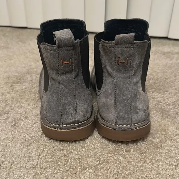 Hawke &amp; Co Men Boots Size 11 Grey Leather Suede Memory Foam Skylark Shoes