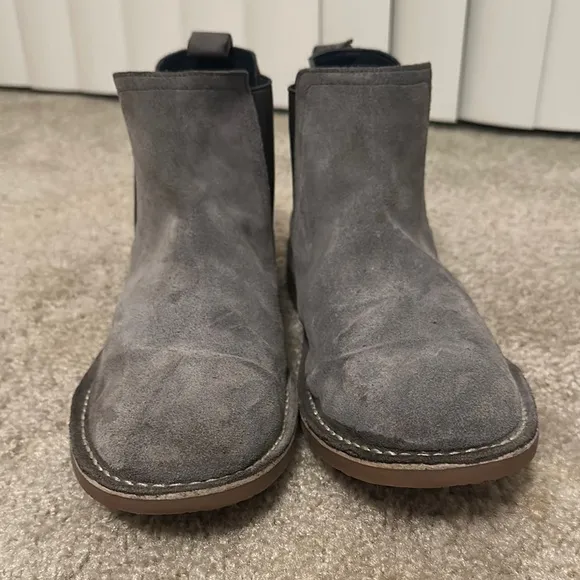 Hawke &amp; Co Men Boots Size 11 Grey Leather Suede Memory Foam Skylark Shoes