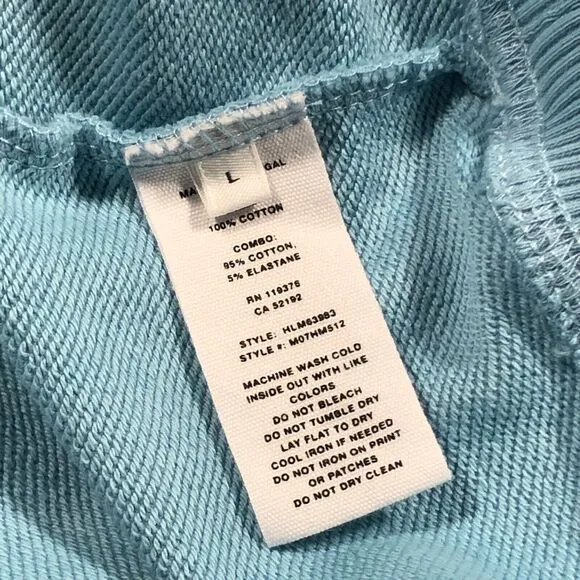HELMUT LANG SOCIETAS Patches HOODIE Sweater Pullover Size Large L Blue B34