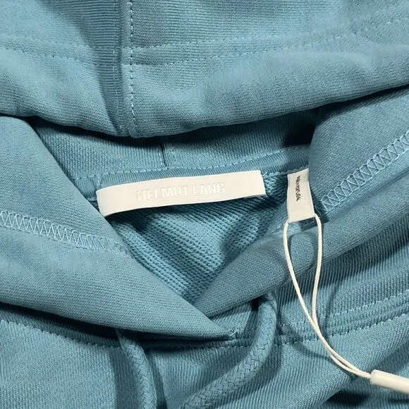 HELMUT LANG SOCIETAS Patches HOODIE Sweater Pullover Size Large L Blue B34