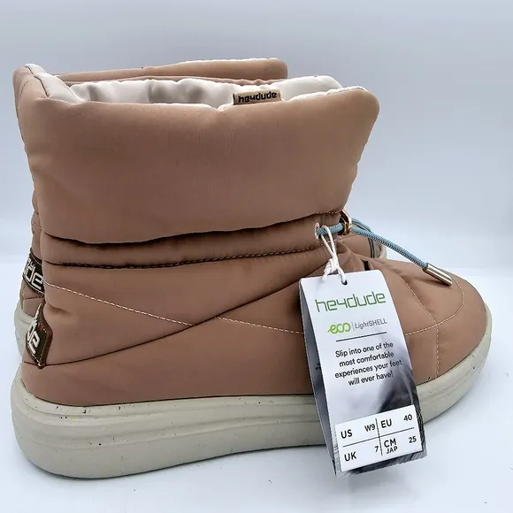 Hey Dude Eco LightShell SoftShell Boots in Antique Rose NWT