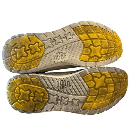 Hey Dude Sirocco Dual Knit‎ Heather Grey Tan  Slip On Shoes Size 12.5 M
