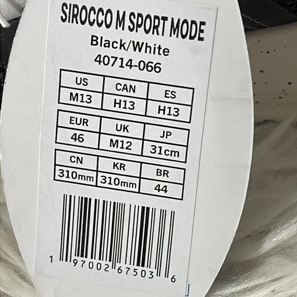 HEY DUDE Sirocco Sport Mode Slip-On Black &amp; White Sneakers Size 13 NEW