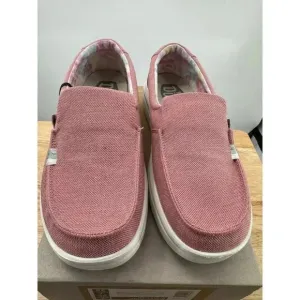 Hey Dude Sneakers Misty Rise Dusty Pink Women's Slip On Casual Shoes Size 9