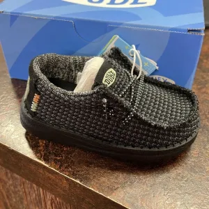 Hey Dude Sport Mesh Black shoes Wally Toddler