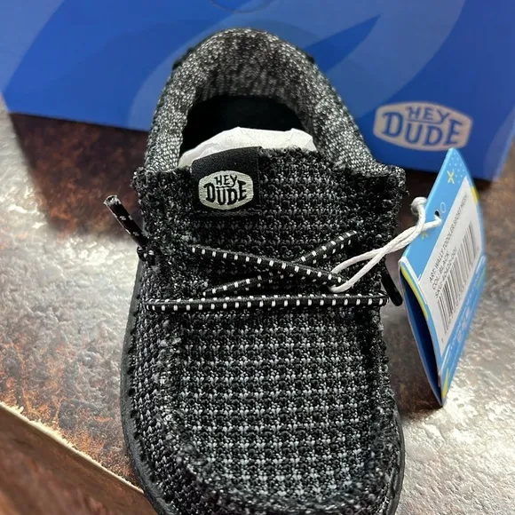 Hey Dude Sport Mesh Black shoes Wally Toddler