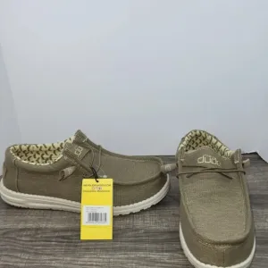 Hey Dude Wally Stretch Tobacco Mens Shoes L Slip On Casual NEW