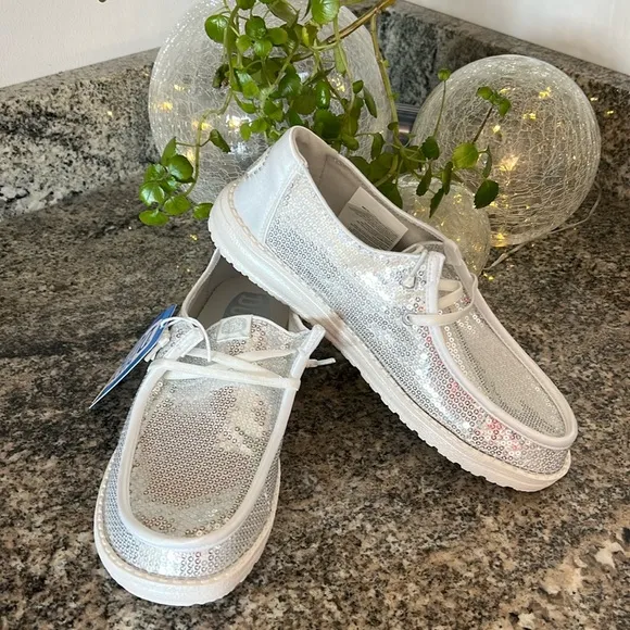 Hey Dude Wendy Disco Sequin Shoes