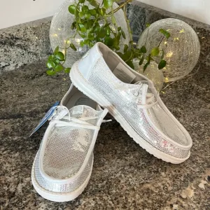 Hey Dude Wendy Disco Sequin Shoes
