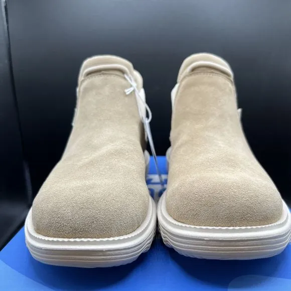 Hey Dude Womens Size 6 Branson Suede Novelty Casual Boots Sand Snake Tan Shoes