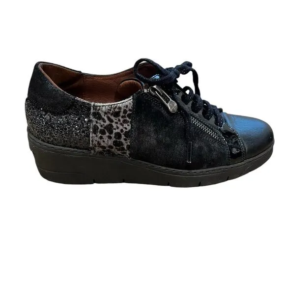 HISPANITAS Sporty Collection Black Sneakers Size 38/7.5