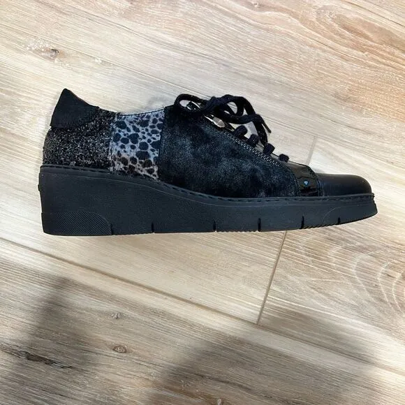 HISPANITAS Sporty Collection Black Sneakers Size 38/7.5