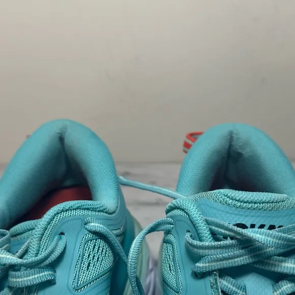 Hoka Bondi 7 Blue And White Athletic Running Shoes Women’s Size 6.5