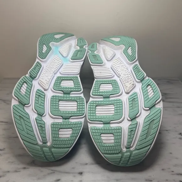 Hoka Bondi 7 Blue And White Athletic Running Shoes Women’s Size 6.5