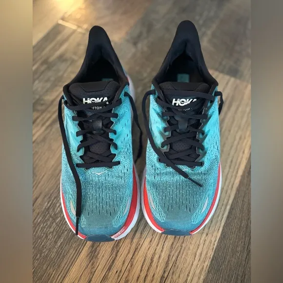 Hoka Men's Running Shoes Clifton 8 - Size: 8.5D 1119393RTAR Sneakers Real Teal