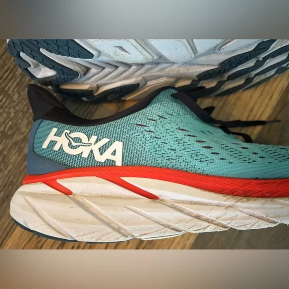 Hoka Men's Running Shoes Clifton 8 - Size: 8.5D 1119393RTAR Sneakers Real Teal