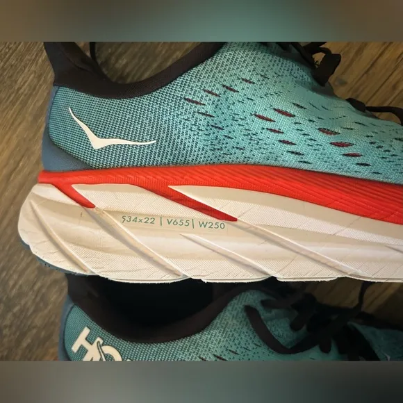 Hoka Men's Running Shoes Clifton 8 - Size: 8.5D 1119393RTAR Sneakers Real Teal