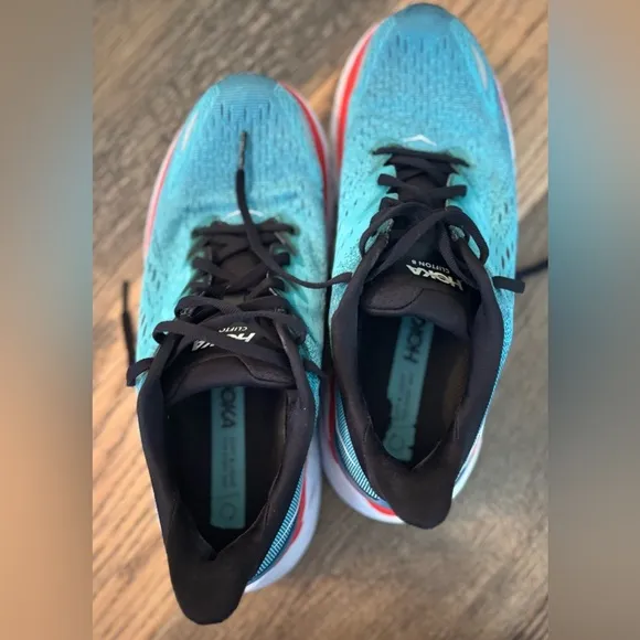 Hoka Men's Running Shoes Clifton 8 - Size: 8.5D 1119393RTAR Sneakers Real Teal