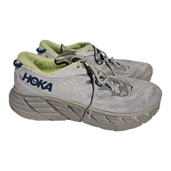 HOKA ONE Gaviota 4 Mens Harbor Mist Running Sneakers -  Size 12.5D