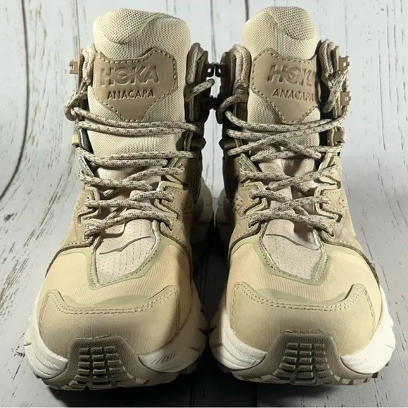 Hoka One One Anacapa Mid GTX Womens Hiking Shoes Brown Size 5.5 1134984-SSEG