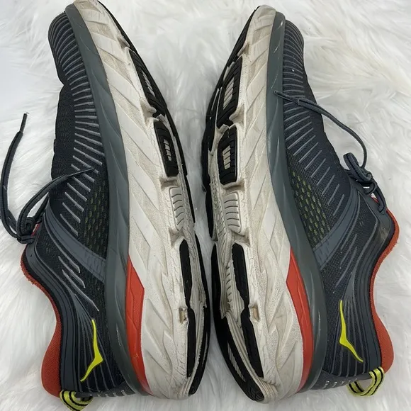 HOKA ONE ONE Bondi 7 Running Shoes Men’s 11.5 Sneakers Turbulence/chili