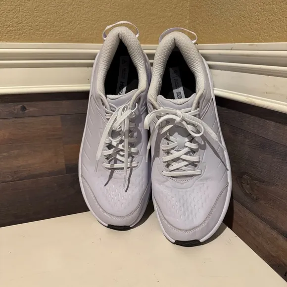 Hoka One One Bondi SR Mens Size 13 White Slip Resistant Sneakers Shoes 1110520
