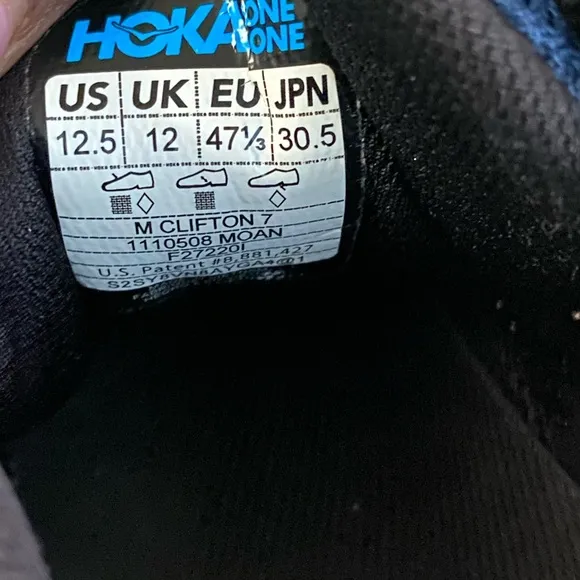HOKA ONE ONE Clifton 7 Men running Sneakers - SZ 12.5